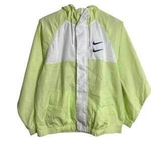 Nike Air Sportswear Swoosh Full-Zip Jacket Barely Volt-White CJ4888-701 Mens-XL